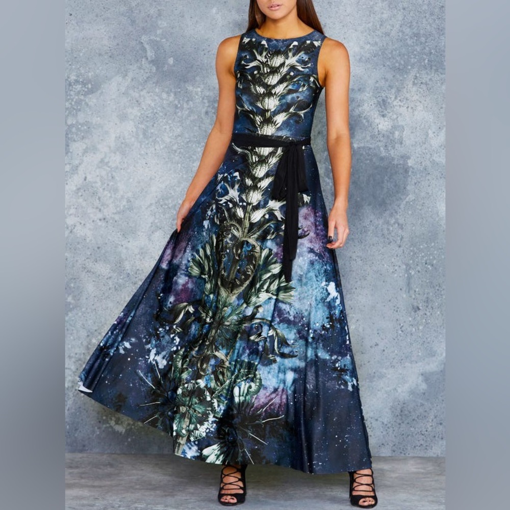 Black Milk Iron Thorn Princess Maxi Dress